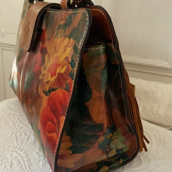 Patricia Nash Floral * Rienzo* Satchel .NWT - Picture 6 of 10